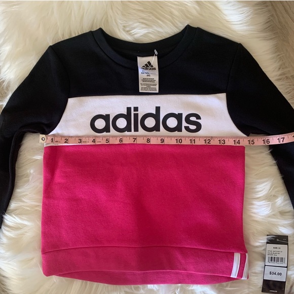 NWT Girls Adidas Pullover Sweatshirt Size 6x - Picture 6 of 9